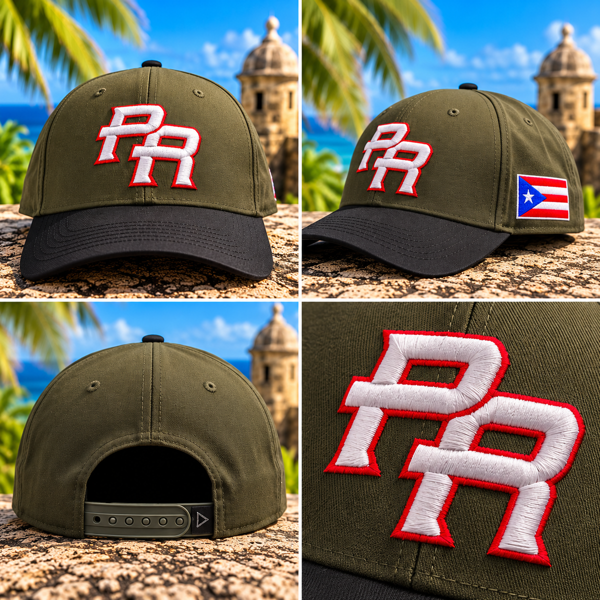 GORRA VERDE Y NEGRA