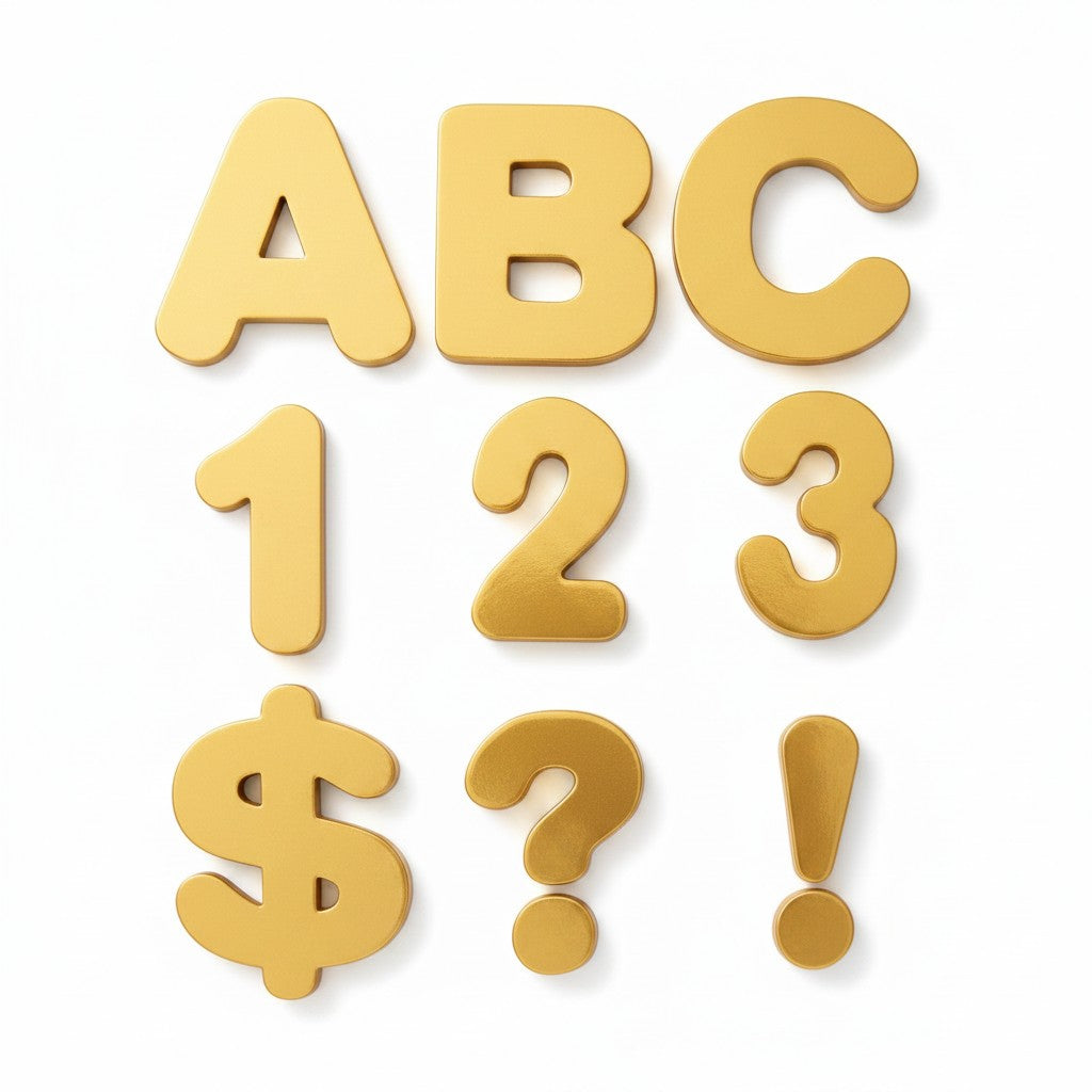 Poster Alphabet, Numbers, Symbols 6¨
