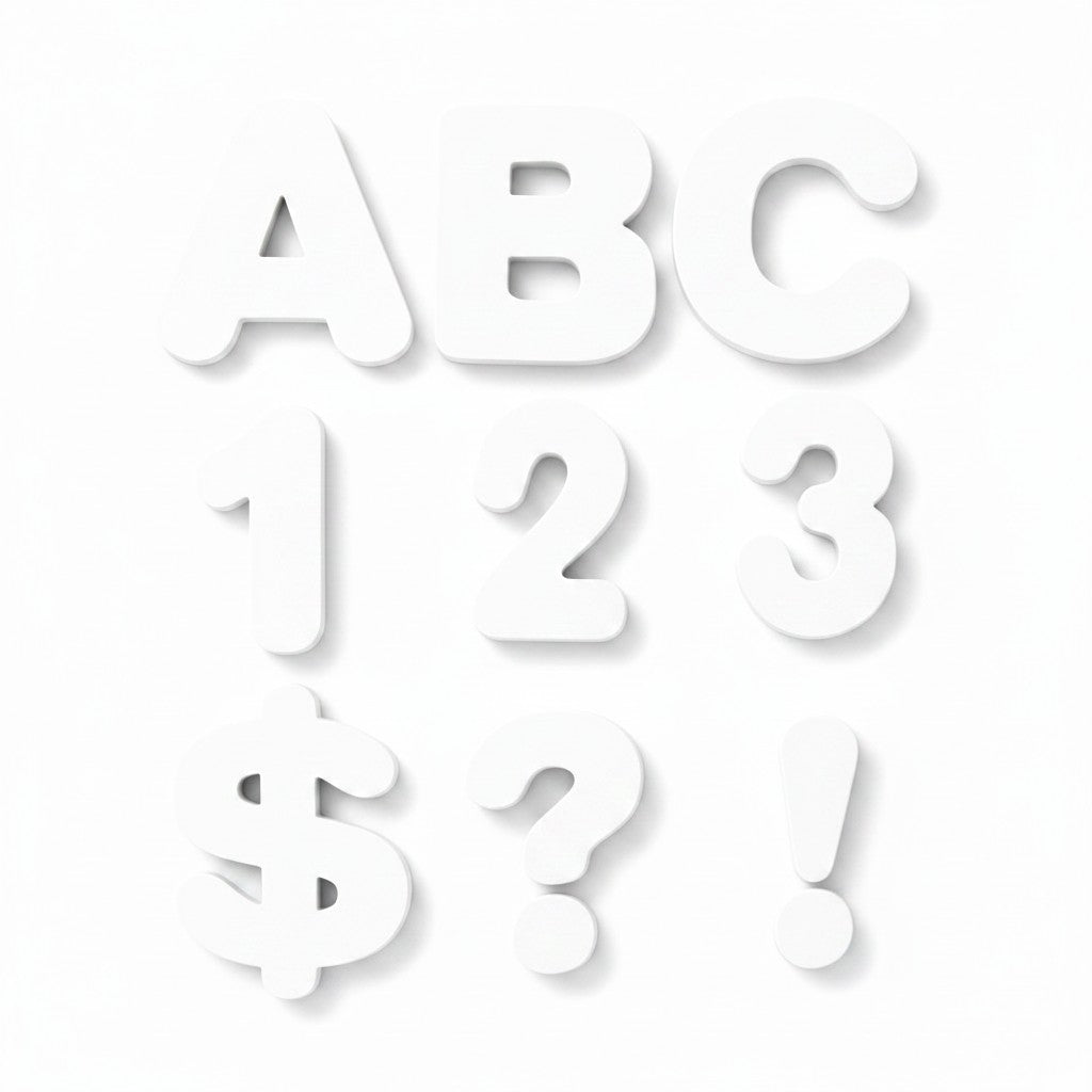 Poster Alphabet, Numbers, Symbols 6¨