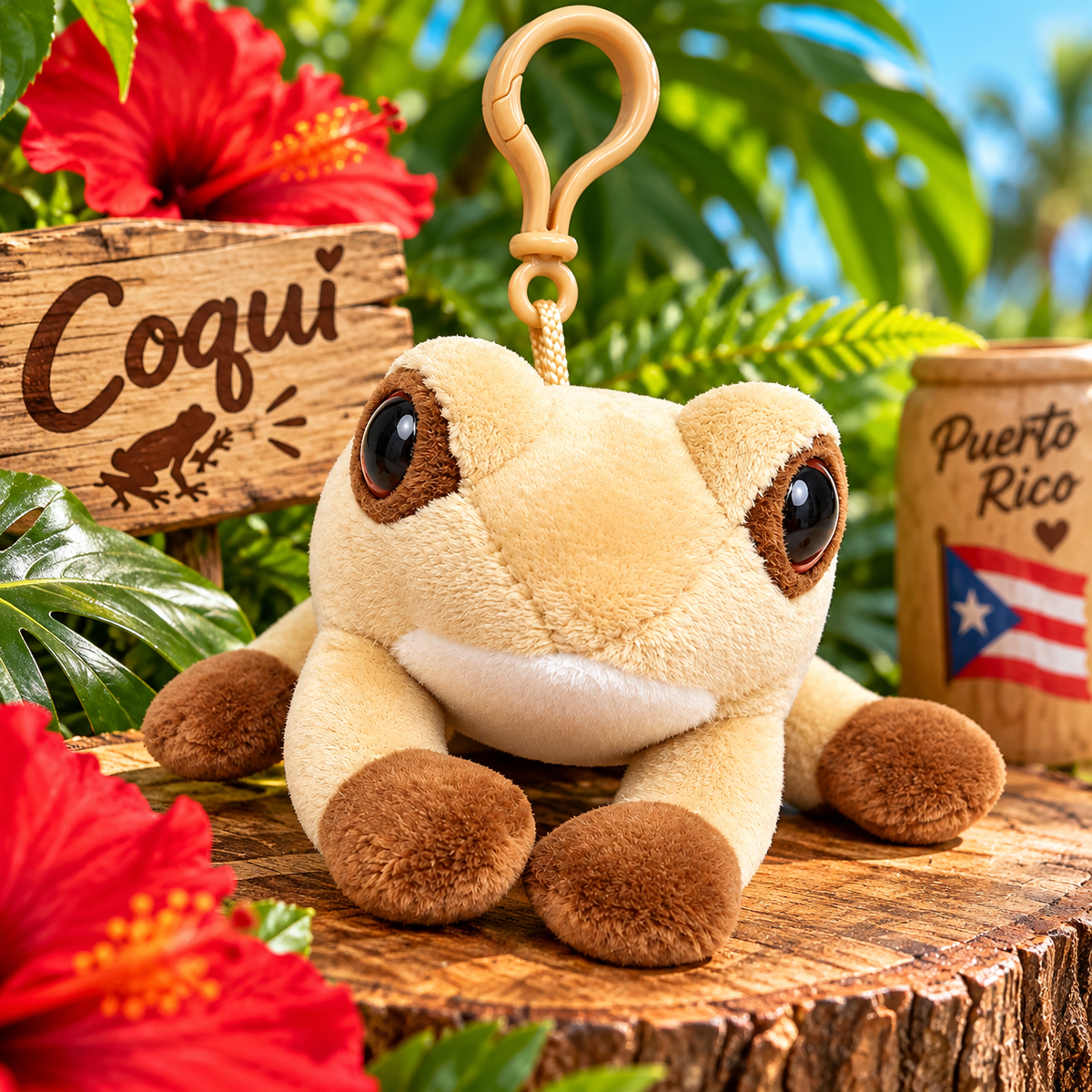 PELUCHE COQUI LLAVERO CON SONIDO