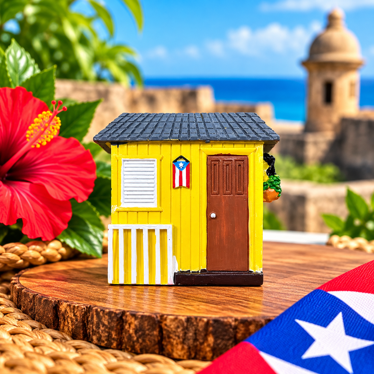 FIGURA PEQUEÑA CASITA CON BALCON DE PR