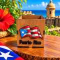 LAPICERO MADERA BANDERA DE PUERTO RICO
