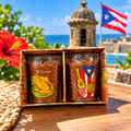 SET DE SHOT EN CUERO PR 2 PCS