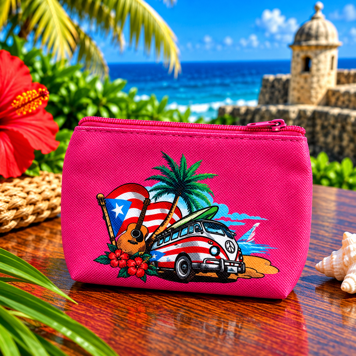 MONEDERO ROSA VOLKY ZIPPER
