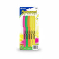Pen Style Fluorescent Highlighters w/ Pocket Clip (5/Pack)