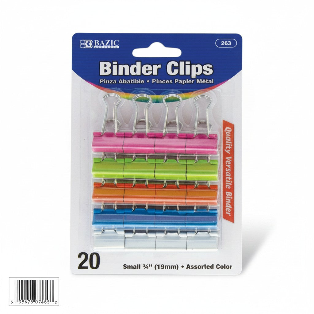 Assorted Color Binder Clip