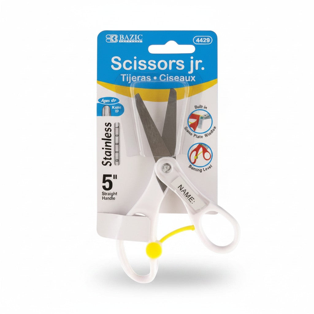5" Blunt Tip School Scissors With Name Tag