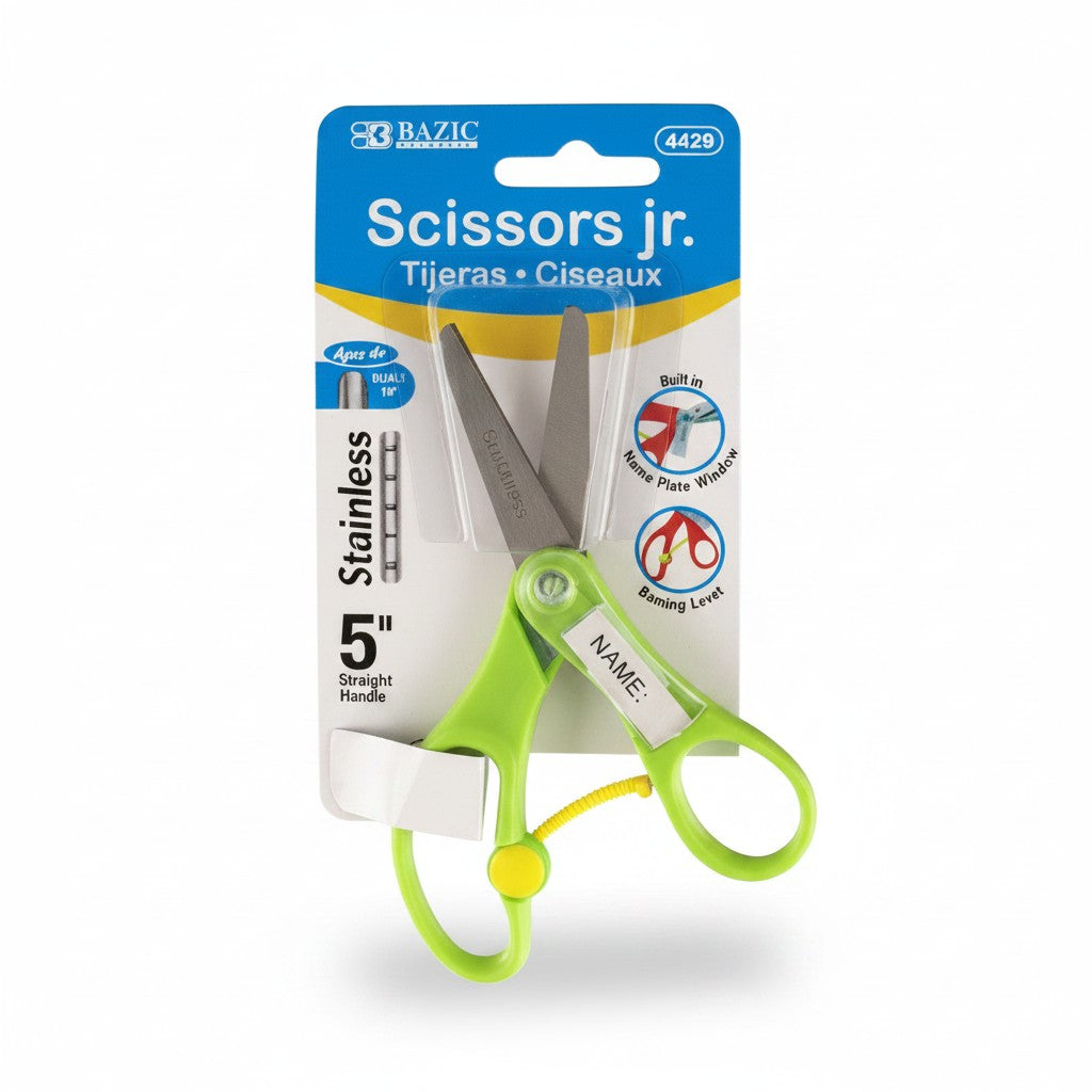 5" Blunt Tip School Scissors With Name Tag
