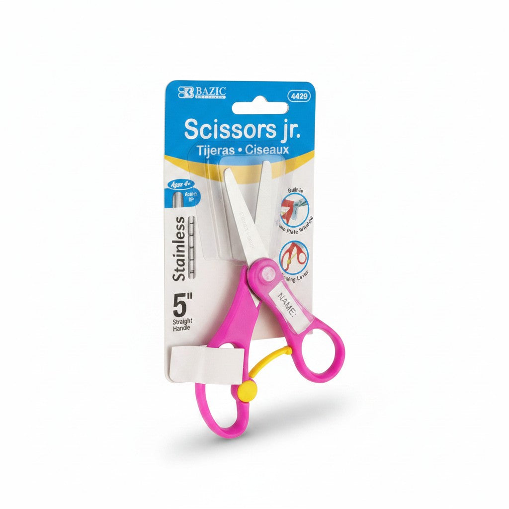 5" Blunt Tip School Scissors With Name Tag