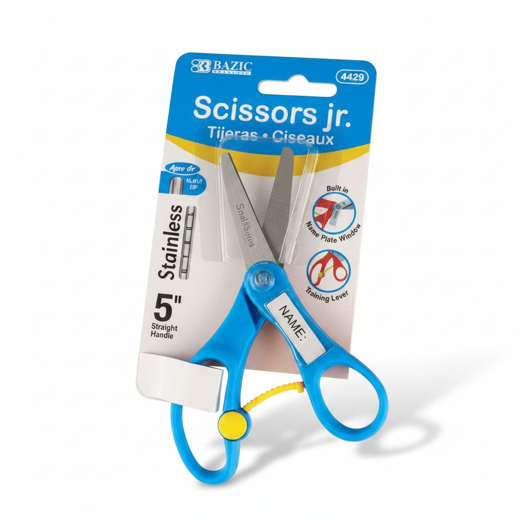 5" Blunt Tip School Scissors With Name Tag
