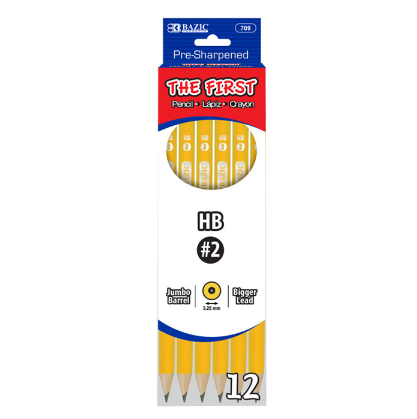 #2 The First Jumbo Premium Yellow Pencil (12/Pack)