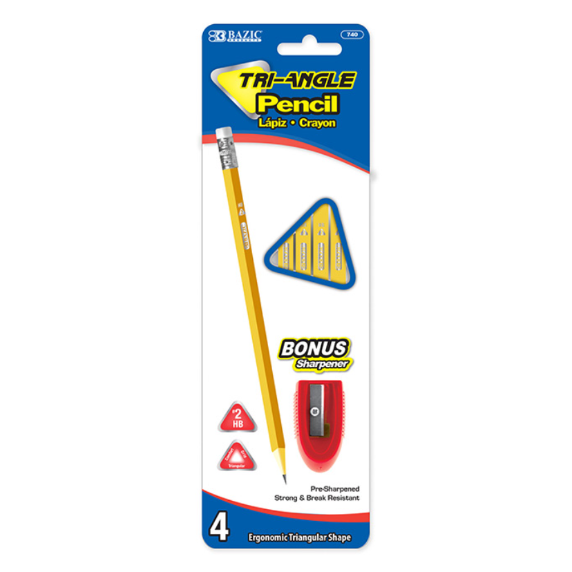 #2 Triangle Yellow Pencil w/ Sharpener