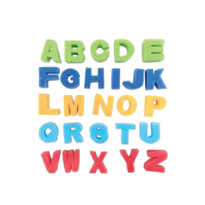 Letter Sponges