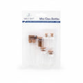 8ct. Glass Bottles Containers w/Cork Lid Mixed Sizes
