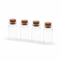 8 ct. Mini Glass Bottle Container w/Cork Lid