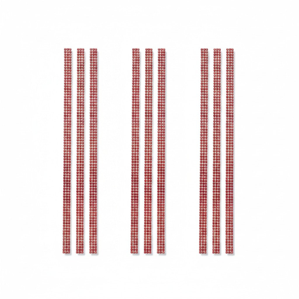 3 Strips Mini Stone Stickers