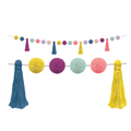 Oh Happy Day Pom-Poms and Tassels Garland