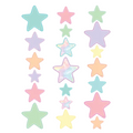 Pastel Pop Stars Accents - Assorted Sizes