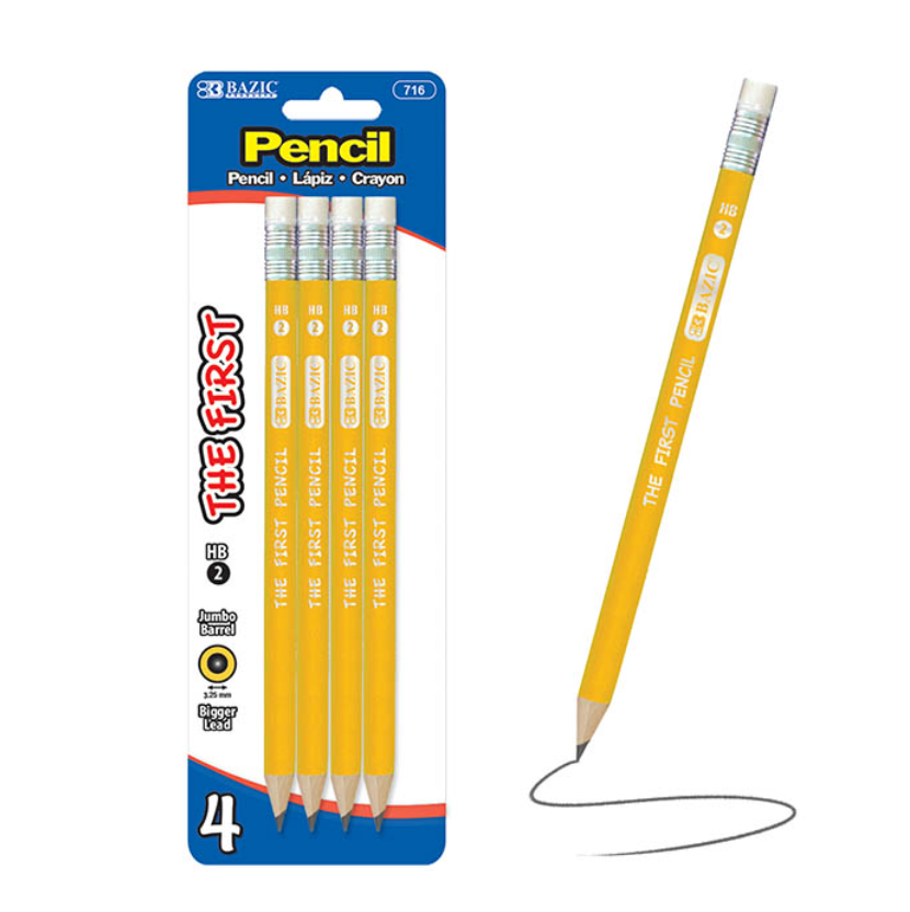 #2 The First Jumbo Premium Yellow Pencil (12/Pack)
