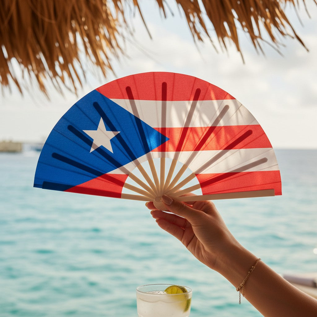 Abanico de Mano / Bandera de Puerto Rico