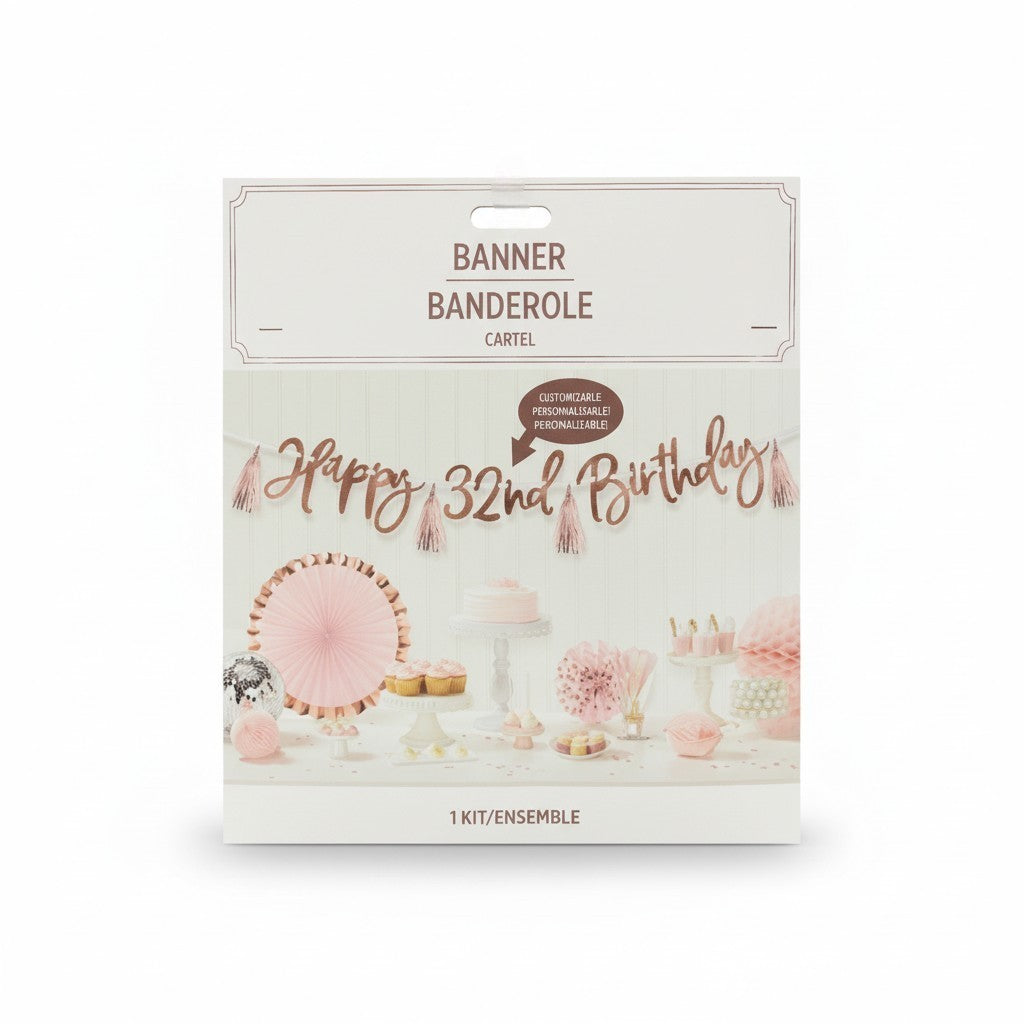 Banda Decorativa / Feliz Cumpleaños