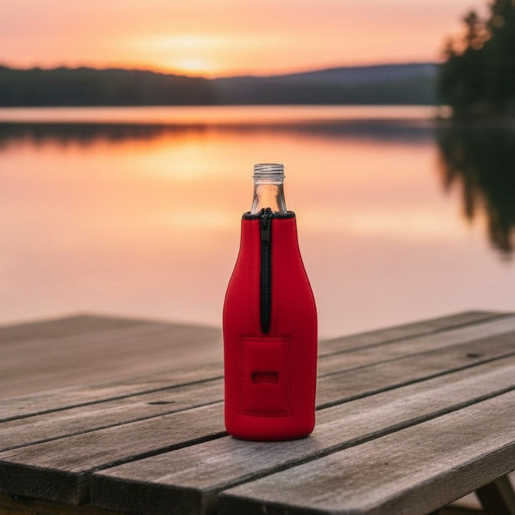Bottle Cooler / Rojo y Azul