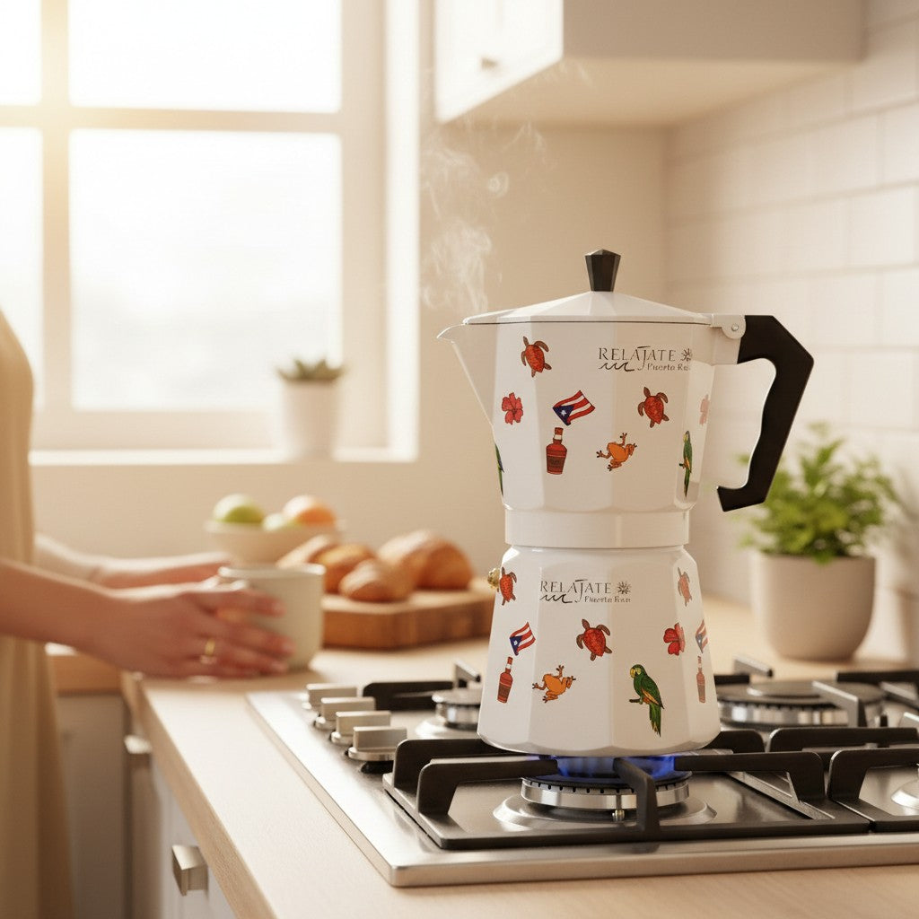 Cafetera Blanca de PR