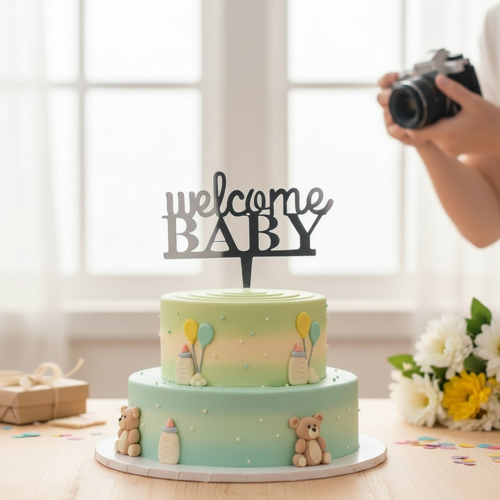 Decoración para Pastel / Welcome Baby