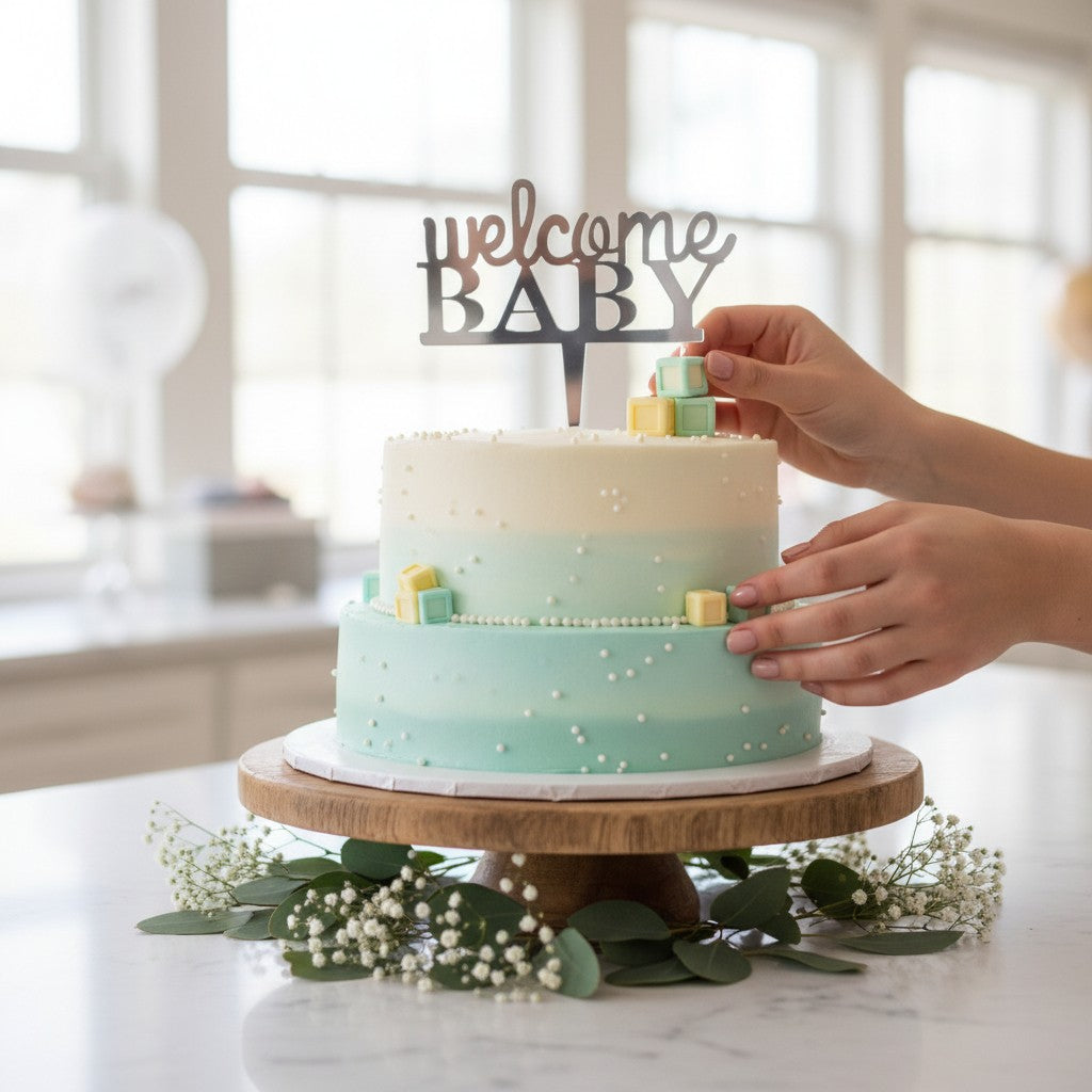 Decoración para Pastel / Welcome Baby