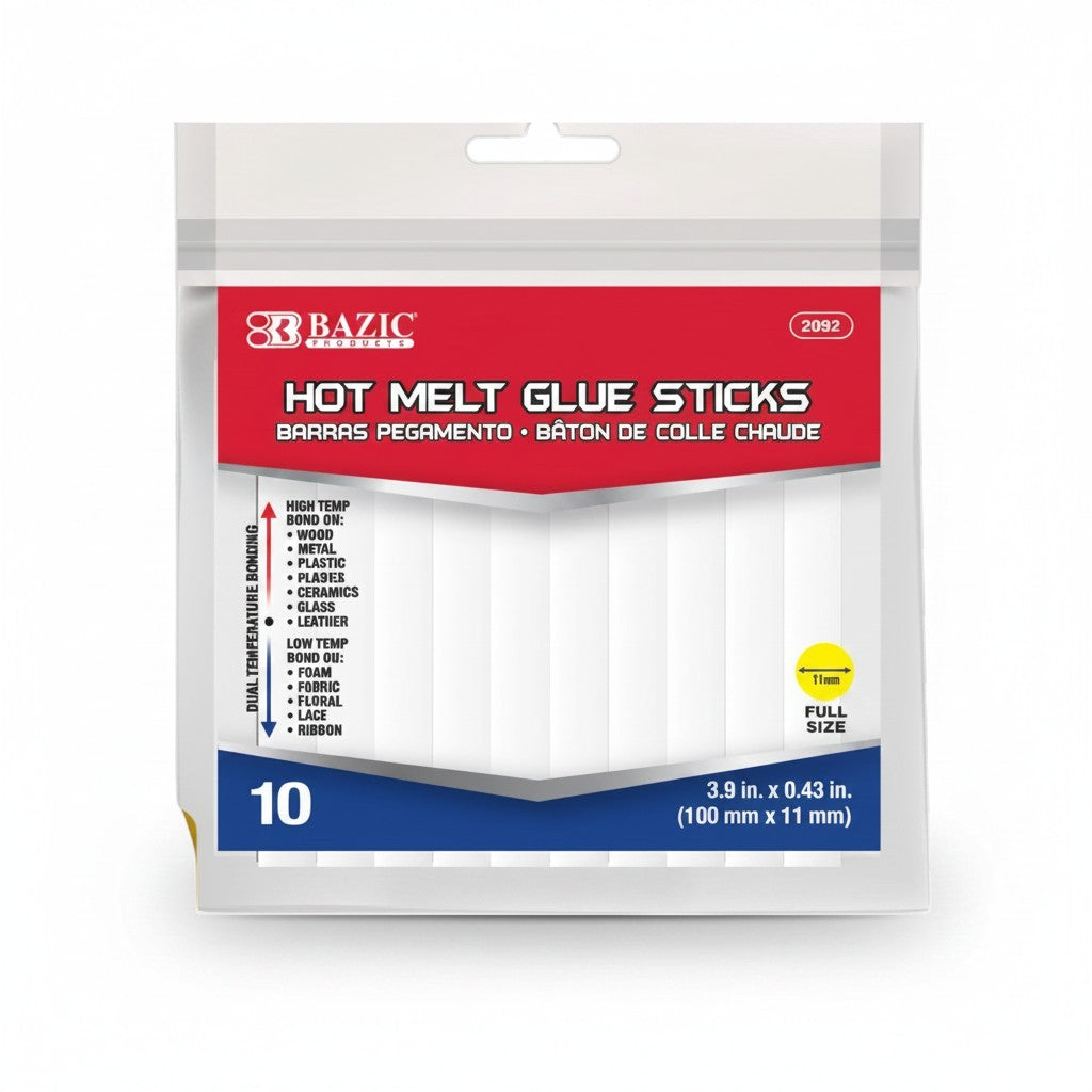 Dual Temp. Full Size Hot Melt Glue Sticks