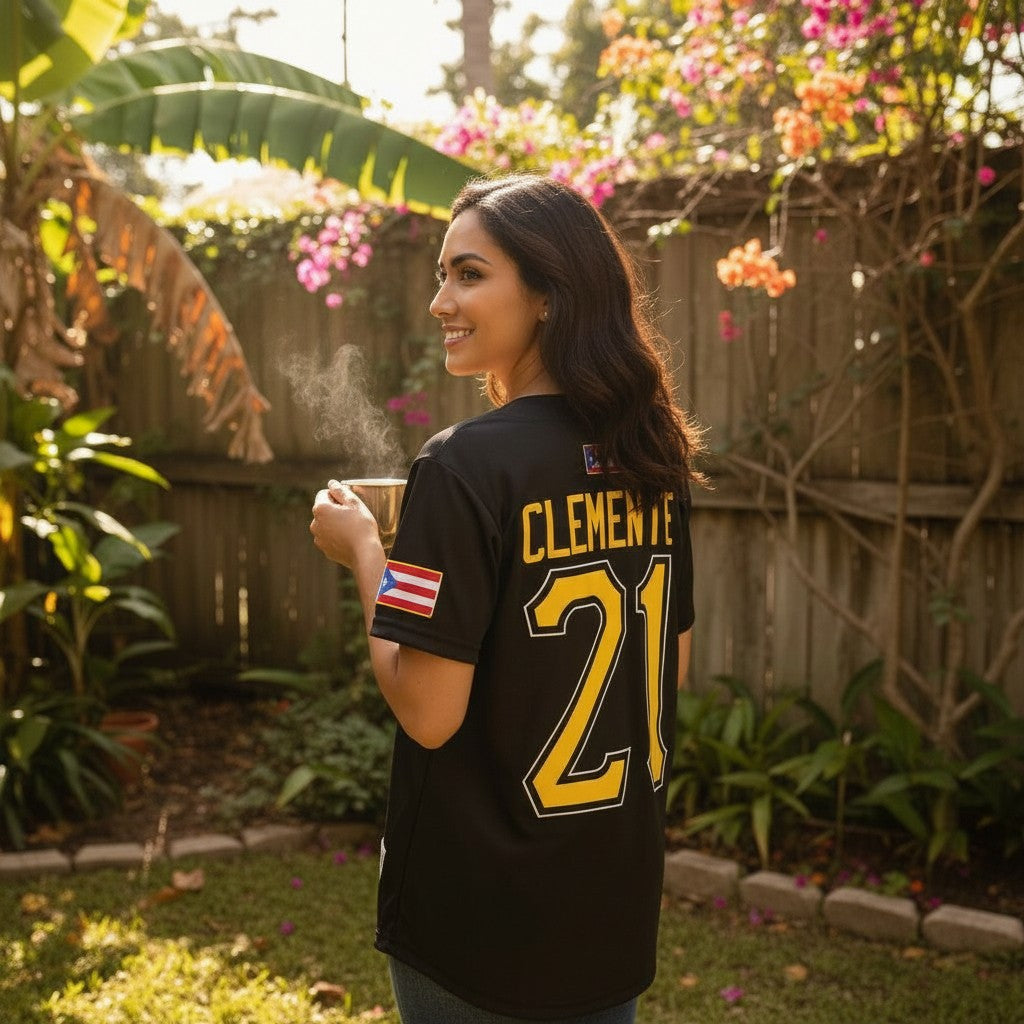 Camisa de Beísbol de Puerto Rico / Clemente 21