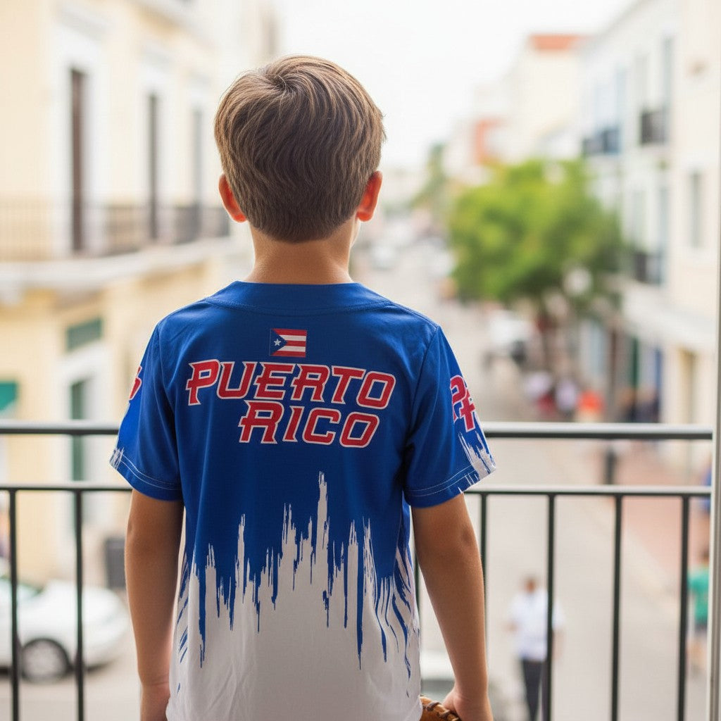 Camisa de Beísbol de Puerto Rico / Díaz 39 (niño)