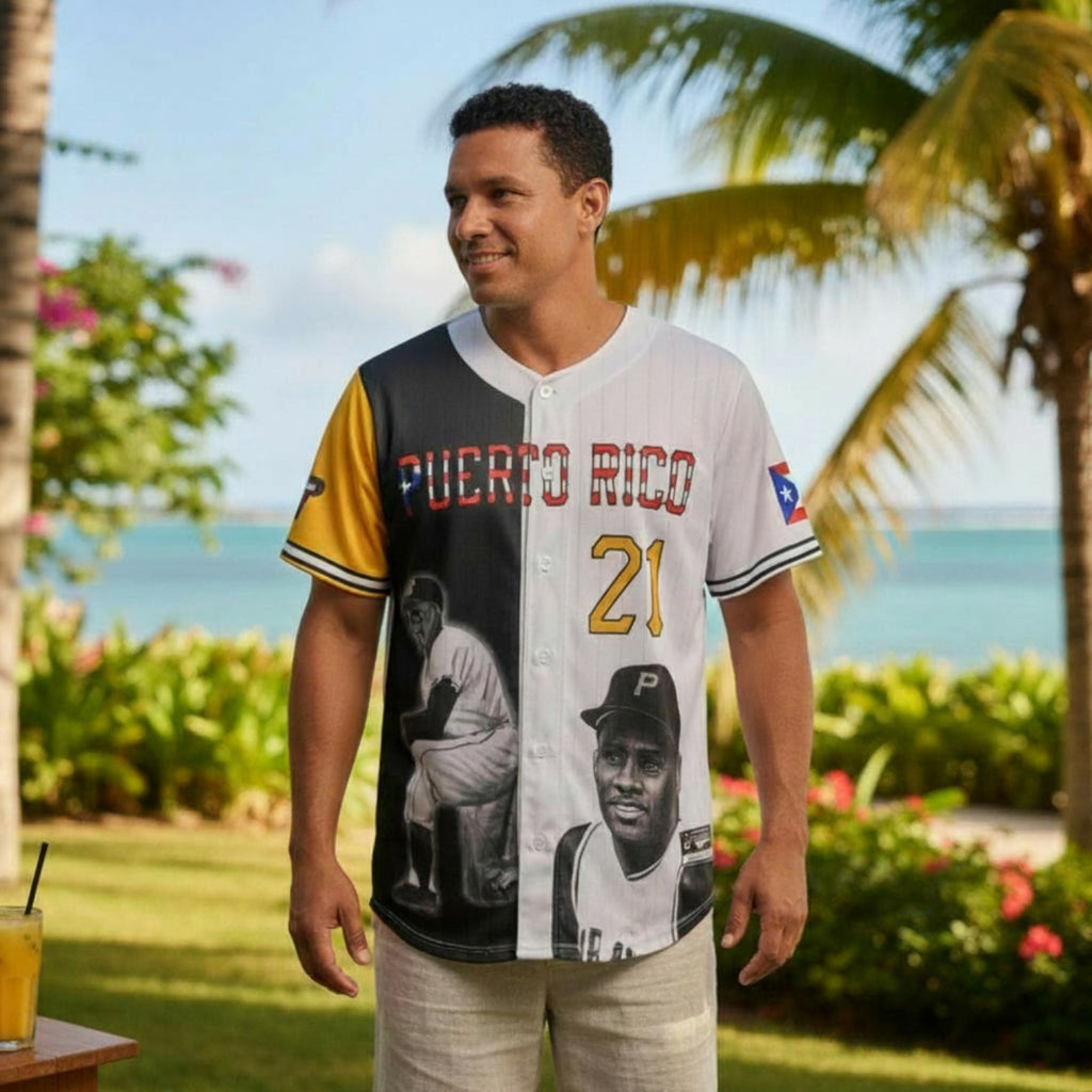Camisa de Beísbol Puerto Rico / Clemente 21