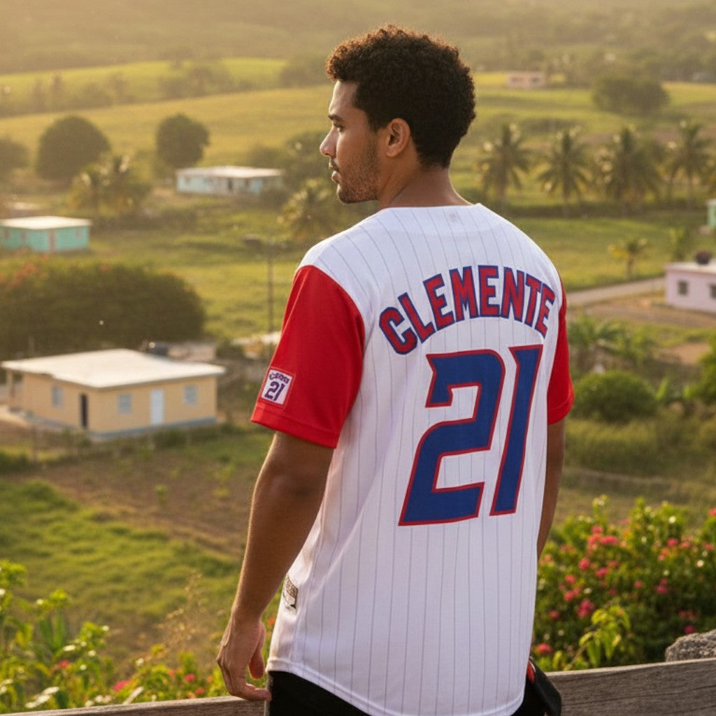 Camisa de Beísbol de Puerto Rico / Clemente 21