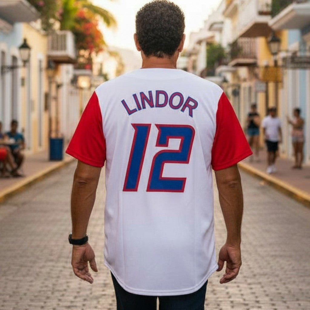 Camisa de Beísbol de Puerto Rico / Lindor 12