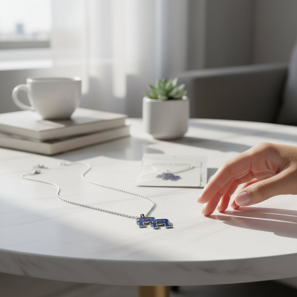 Collar PR Azul Stainless Steel