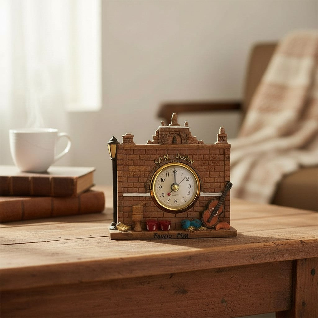 Figura Decorativa con Reloj / El Castillo