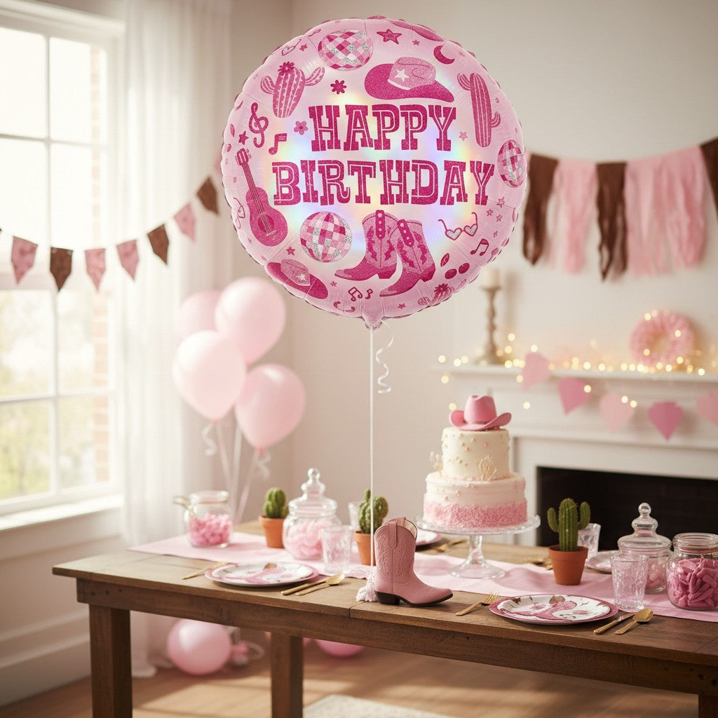 Globo ¨Happy Birthday¨ - Vaquera