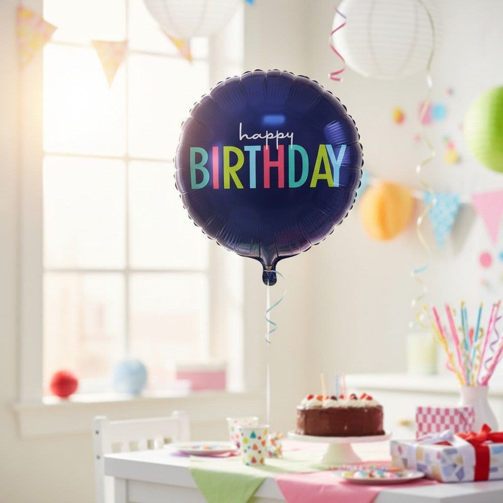 Globo ¨Happy Birthday¨ - Azul