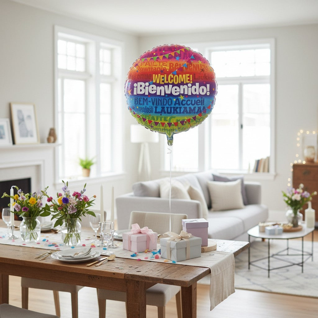 Globo ¨Welcome/Bienvenido¨