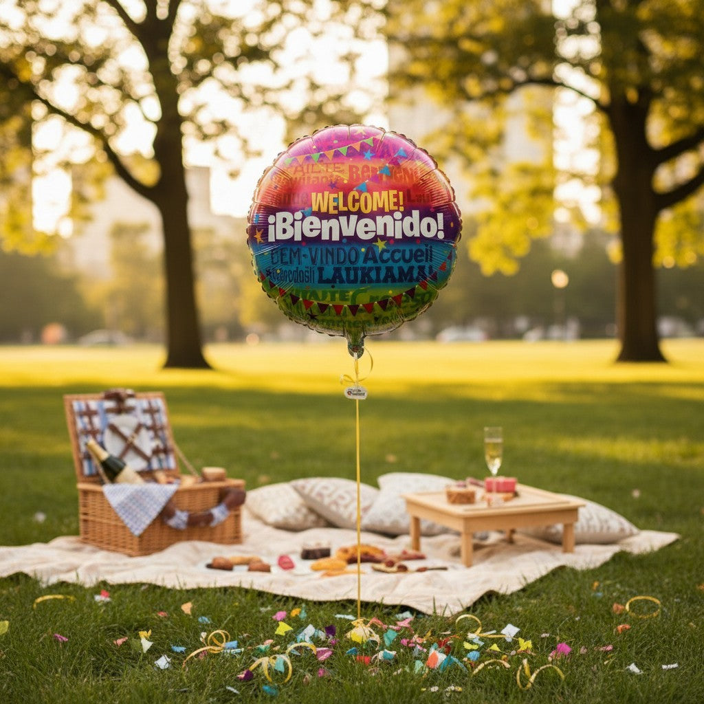 Globo ¨Welcome/Bienvenido¨