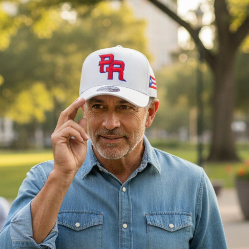 Gorra Blanca de Puerto Rico