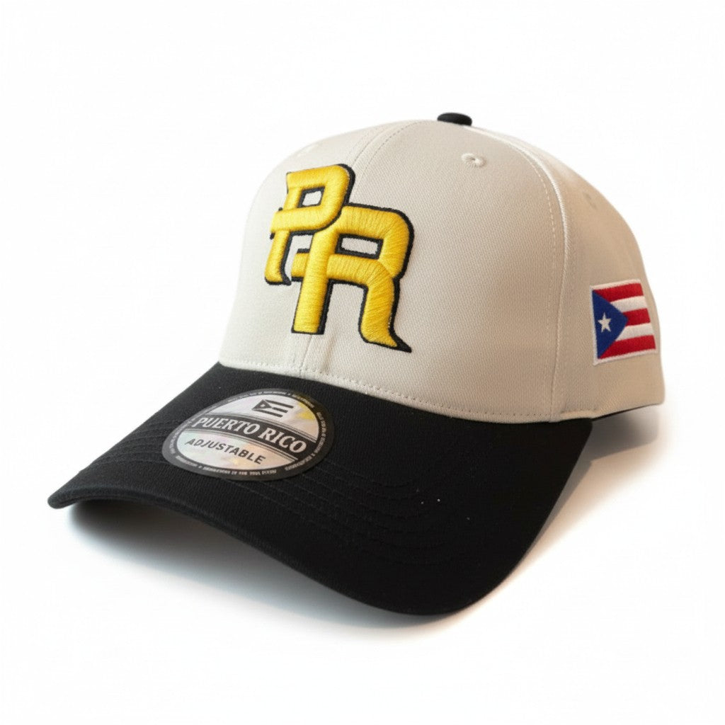 Gorra Crema y Negro de Puerto Rico