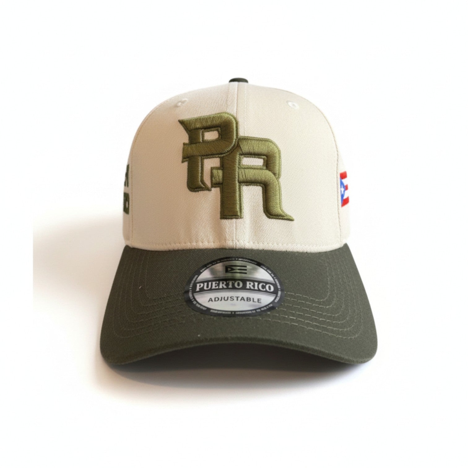Gorra Crema y Verde de Puerto Rico