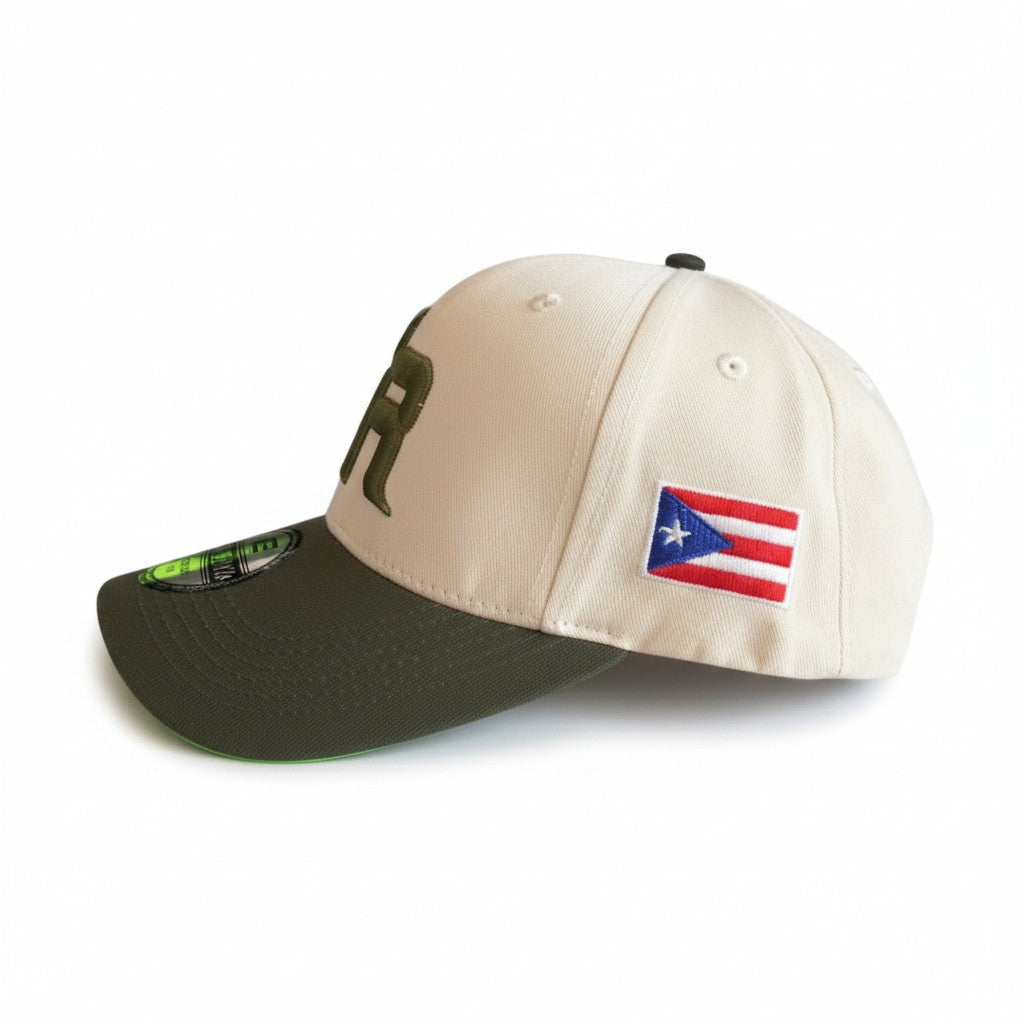 Gorra Crema y Verde de Puerto Rico