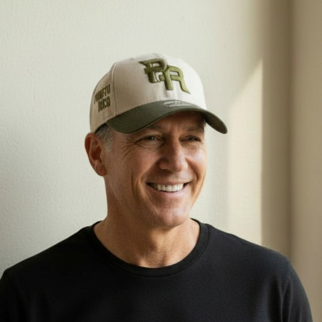 Gorra Crema y Verde de Puerto Rico