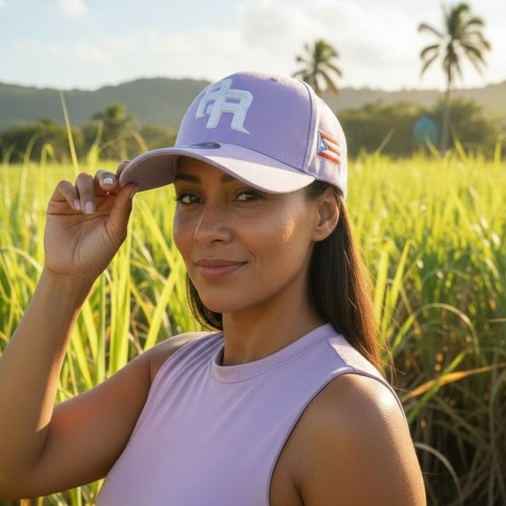 Gorra Lila de Puerto Rico