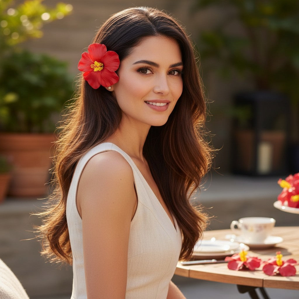 FLOR DE MAGA ROJA