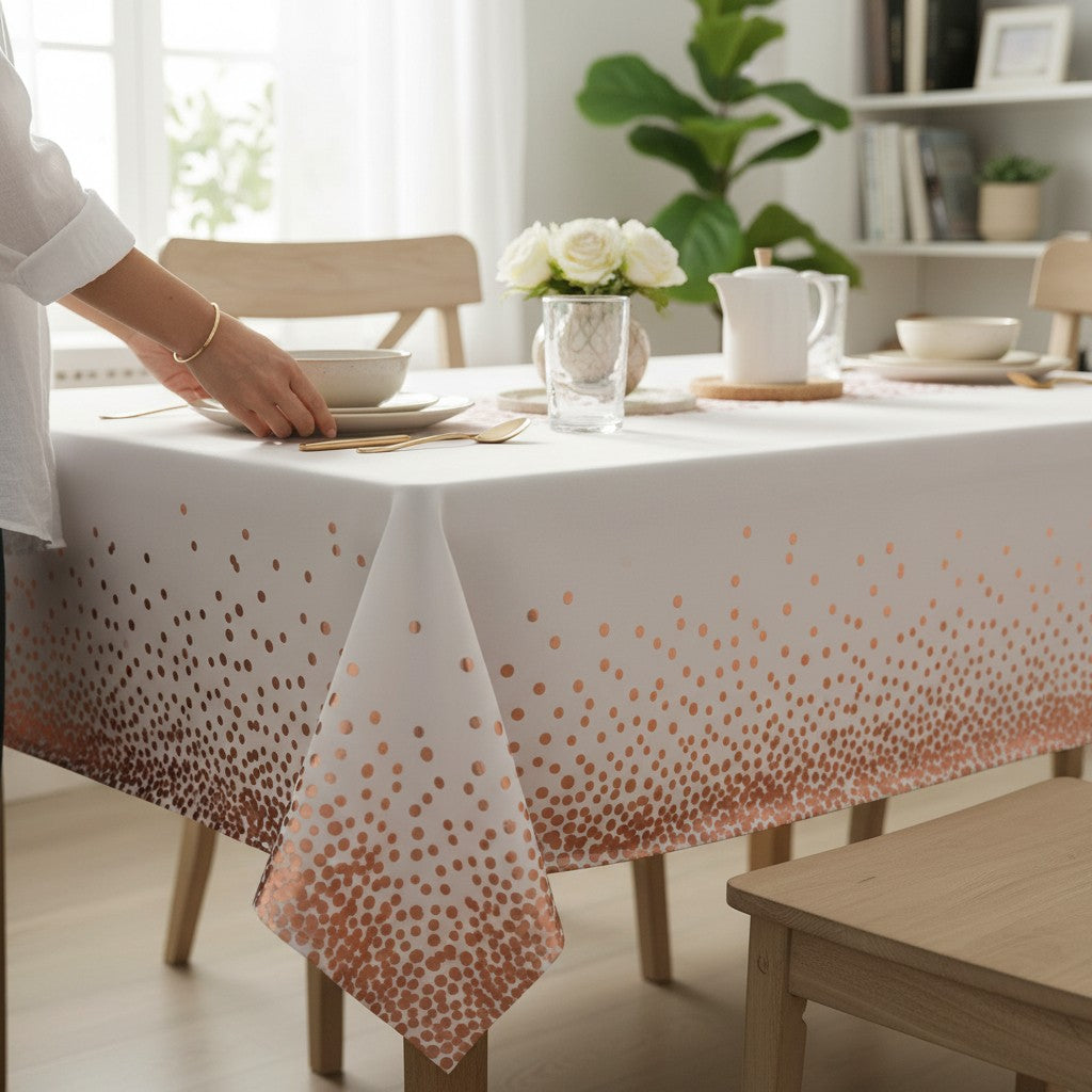 Mantel Blanco con Brillo