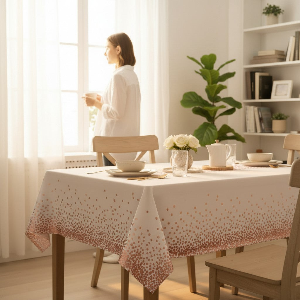 Mantel Blanco con Brillo